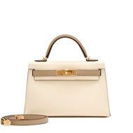 Hermès Craie and Trench Epsom Sellier Mini Kelly 20 Gold Hardware, 2022