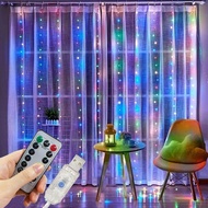 Điều Khiển Từ Xa USB Đèn LED Màn 6/4/3M Cổ Dây Đèn Festoon Vòng Hoa Cho Gia Đình Trang Trí Giáng Sin