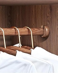 Closet Rod Closet Organizers And Storage Hang Bar, Doorway Wood Bar Holder for Hanging Dresses Coats