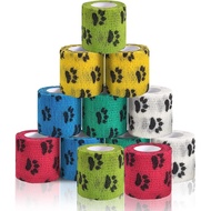 Vet Wrap for Dogs,Bandage Wrap,12Pcs 2 Inches X 5 Yards Pet PreWrap Cohesive Bandages Bulk Self Adhe