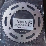 RKM Front Rear Sprocket Yamaha R15 V3 428 Depan Belakang