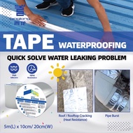 Waterproof Aluminum Foil Qinglong Easy Tape 10CM X 5M 超强补漏防水胶布~Crack Leak Repair~Retak Paip Bocor Bu