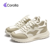 【ซุปเปอร์ไลท์】Corolla รองเท้าแพลตฟอร์มลำลองรองเท้าผ้าใบแฟชั่นสตรี สะดวกสบาย อเนกประสงค์ เบามาก กากี 