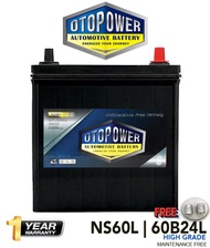 BATERI KERETA OTOPOWER NS60L MAINTENANCE FREE BATTERY (With FOC Battery Adapter) for PROTON Waja Sav