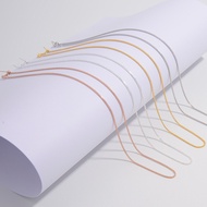 S925 Silver Chopard Universal Needle Chain Elegant Unisex Silver Necklace Sweater Chain Multi-color 