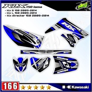 Decal Sticker Striping Variasi Fullbody KLX 150 Lama 2009-2014 - Decal KLX L 150 Lama - Decal KLX S 