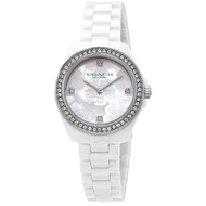 Coach Preston Quartz Mother of Pearl Dial Ladies Watch 14503661 14503662 33mm