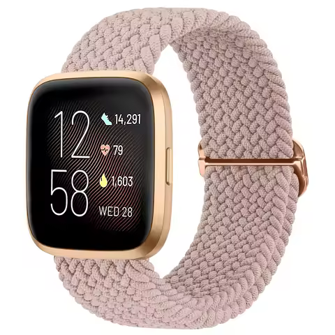 Elastic Braided Loop Band For Fitbit Versa SE 2 3 4 Strap Wristband For Fitbit Sense 2/Versa Lite Wa
