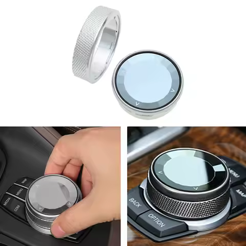 New-Car Multimedia Button Crystal Knob Cover For-BMW 1 3 5 Series F10 F20 F21 E90 E91 F30 E70 E71 E7