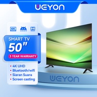 WEYON Smart TV Led 55 inch 50 inch 65 inch murah promo TV Android 50/55/65 inch 4K UHD-Youtube-Andro