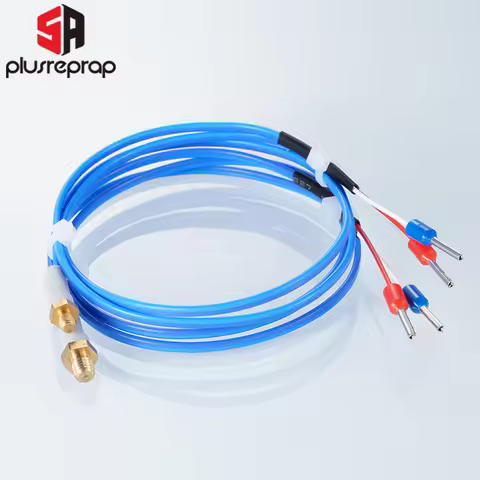 K Type M3 M4 Hex 3D Printer Thermocouple 0.5m 1m Plastic Cable 3D Printer Extruder Print Head Temper