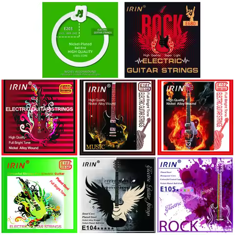 IRIN Electric Guitar Strings Play Real Heavy Metal Rock E100 E101 E102 E103 E104 E105 Nickel Wound S
