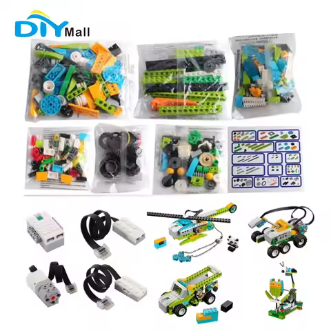 DIYmall ed-Compatible We-Do 2.0 Programming Bricks Tech Toys for STEM Education & Intelligence Devel
