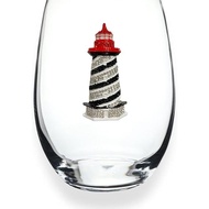 The s Jewels Lighthouse Jeweled Stemless Wine Glass 21 Oz. Unique