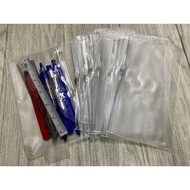 Transparent Stationery storage Bag File Bag Clear [ Exam ] Office Small A6 Zipper Waterproof beg Pen
