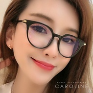 Classic Semicircle Frame Anti-Blue Light Style Temperament Fashion Plain Glasses 71457
