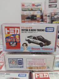 TOMICA 無碼 絕版 DREAM頭文字D系列 INITIAL D AE86 TRUENO 新車貼
