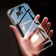 เคสโปร่งใสสำหรับ Samsung Galaxy S7 Edge S8 S9 S10 Lite Note 8 9 10 20 A6 A7 A8 A9 J6 J4และ J8 2018เคส TPU นิ่มใส