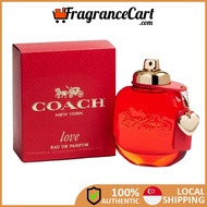 Coach New York Love EDP for Women (90ml) [Brand New 100% Authentic Perfume FragranceCart] Eau de Parfum Woman Red