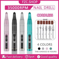35000RPM Cordless Electric Nail Drill Machine with LED Display Forward Reverse Direction E File Nail