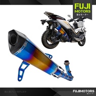 ZONTES 368G V1 2024-25 Motorcycle Exhaust Pipe 368G Titanium Full System Carbon Head Muffler Exhaust