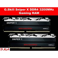 G.Skill Sniper X DDR4 3200MHz Gaming RAM - White Camo Edition