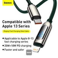 Baseus Display Fast Charging Data Cable Type C To lightning 20W 100CM | CATLSK 20W 1M