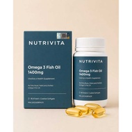 Nutrivita Omega 3 Fish Oil 1400 (700/350) 90s I Enteric Coated I Heart, Brain, Eye & Joint Health