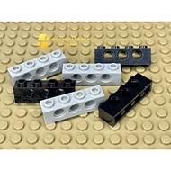 Genuine assembled bricks - Combo of 6 technic bricks 1x4 blocks with 3 round pin holes - MOC bricks 