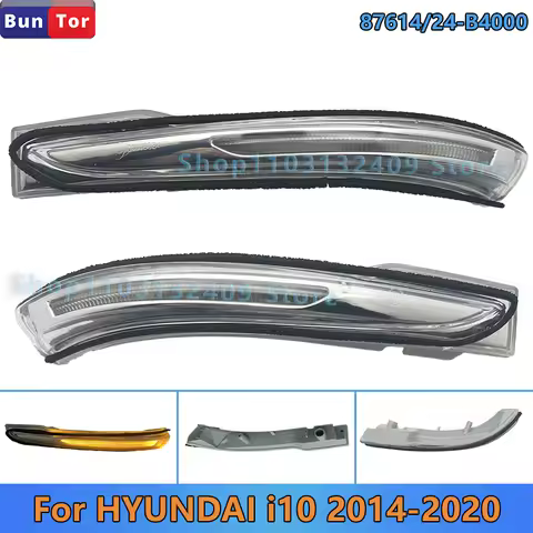 For HYUNDAI i10 2014 2015 2016 2017 2018 2019 2020 Rearview Mirror LED Turn Signal Lights/87614/24-B