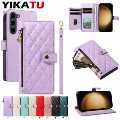 Magnetic Wallet Leather Phone Case For Samsung Galaxy S20 S10 Plus Note 8 9 10 20 Ultra M56 M32 M23 