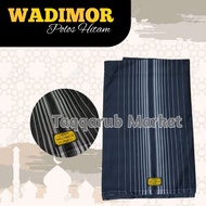 (1 KARTON) Sarung WADIMOR Motif POLOS HITAM Murah Sarung Wadimor Pria