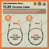 TL33 / TL43 Mesin Rumput Throttle Cable Tali Minyak Mesin Rumput