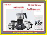 Preethi Cosmo  Food Processor Mixer Grinder Atta Kneading Blender 5 Jars