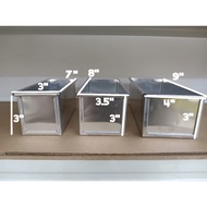 Aluminium Alloy Oblong Loaf Pan 7"x3"x3" (AL153) 长方形铝合金模具 (17.8cm x 7.6cm x 7.6cm)