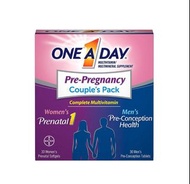 [美國直送]One A Day 男仕及女仕孕前/產前準備綜合維他命套裝