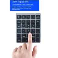 【Worth-Buy】 Bluetooth Number Pad Rechargeable 28 Keys Wireless Mini Numeric Keypad Numpad For Computer Macbook Pc