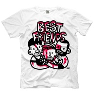 Aew BEST FRIENDS ORANGE TSHIRT T-SHIRT CASSIDY BLOOD BROTHERS