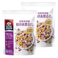 Quaker Milk Cereal Fruit Cereal 480g Nutritious Cereal Cereal Breakfast Dried Snacks