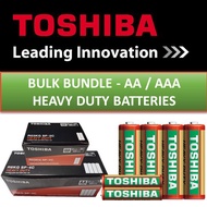 [1000 pcs Bulk] Toshiba AA / AAA Heavy Duty Batteries
