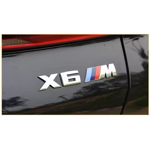 3D Metal Car Body Side Badge Body Rear Trunk Decor Sticker Modification Accessories For BMW M Compet