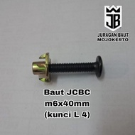 JCBC m6x40mm speaker bolt + m6 claw nut screw bolt and nut set