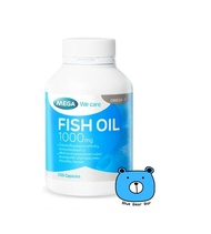 Mega We Care Fish Oil 1000 mg. [200Capsules] เมก้า วี แคร์ น้ำมันปลา 1000 มก. (ผลิตภัณฑ์เสริมอาหาร) หัวใจ สมอง และข้อ (1ขวด/200เเคปซูล)