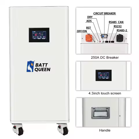 Pre-sale 51.2V 280AH 320AH LifePO4 Battery Box 48V DIY Kits JK BMS pb2a16s20p 4.3 inch LCD 15kWh Hom