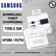 Samsung Type C Charger Original 100% Fast Charging 15W ADAPTOR + Type-C Cable Charger 15Watt Fast Ch