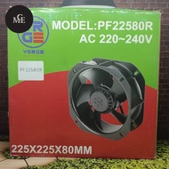 Axial blower fan 10 inch 25 x 25 PF22580R bearing VORGE exhausted 10"