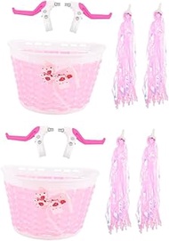 BESPORTBLE 2 Sets Bicycle Ribbon Bike Decoration Kit for Kids Kid Scooters Girls Bike Basket and Streamers Rear