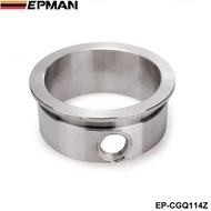 EPMAN 3" V-Band Flange With Integrated O2 Bung Port, Stainless Steel ,Wideband Port EP-CGQ114Z