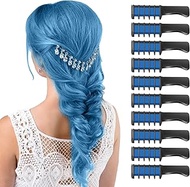MSDADA Blue Hair Chalk for Girls/Boys Kids-New Hair Chalk Comb Temporary Bright Washable Hair Color 