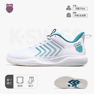 รองเท้าเทนนิส Kswiss สำหรับผู้ชาย รองเท้ากีฬาแบบลำลอง รองเท้ากีฬาแบบหัวเหลี่ยม วัสดุด้านนอกเป็นยาง ร